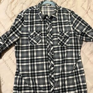 Plaid button up shirt